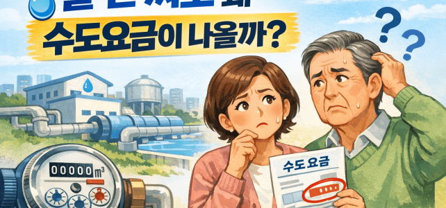 물 안 썼는데 수도요금이 나오는 이유, 대부분 이 때문입니다